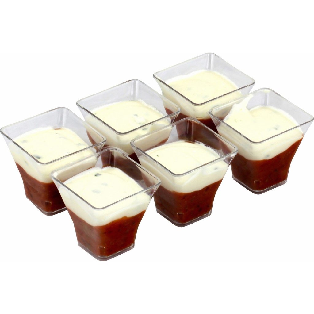 MIX BUFFET Verrines de queijo de cabra e gaspacho de legumes manjericão cebolinho 270 g