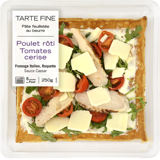 [3700009258095] MIX BUFFET Fine tart roasted chicken cherry tomatoes parmesan sauce 250 g
