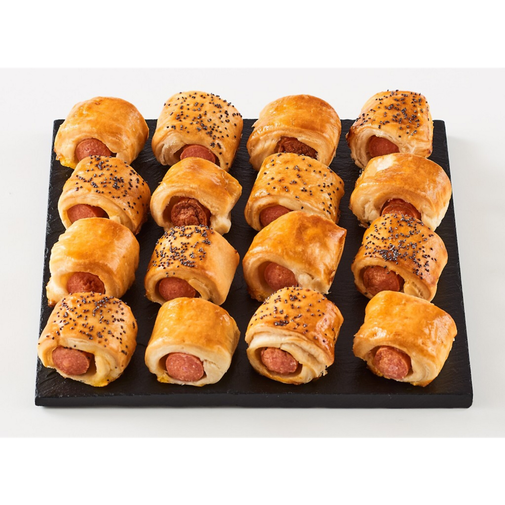 MIX BUFFET Mini salsichas folhadas natural mostarda e papoila 250 g