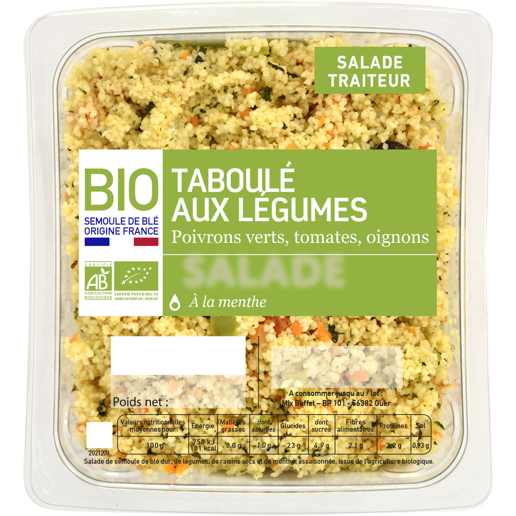 MIX BUFFET Organic Vegetable Tabbouleh 800 g