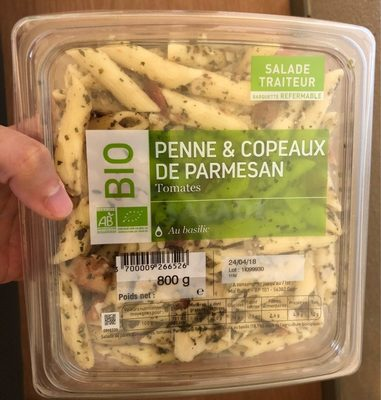[3700009266526] MIX OEUFFET Penne/Tomates Basilic Bio 800 g