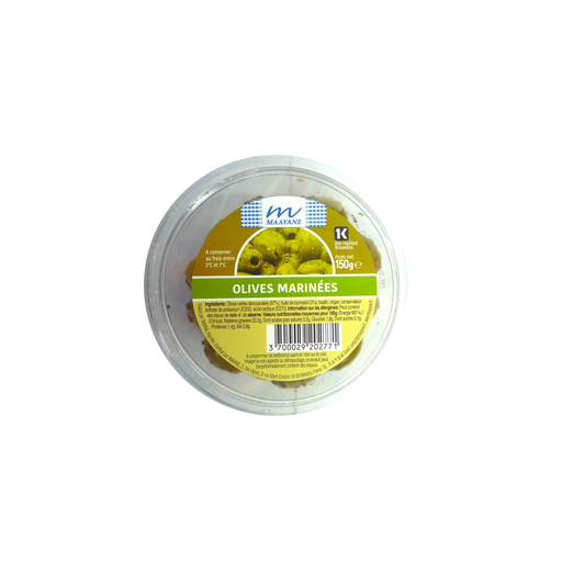 [3700029202771] MAAYANE Azeitonas verdes marinadas 150 g