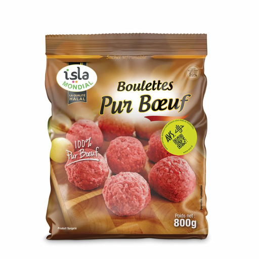 [3700091900445] ISLA MONDIAL Albóndigas de ternera Halal 810 g