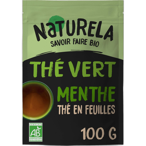 [3700110014344] NATURELA Chá verde bio com menta 100 g