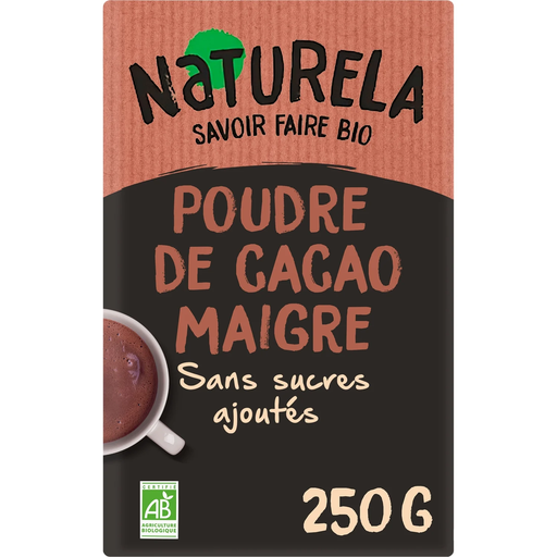 [3700111093119] NATURELA Poudre de cacao maigre bio 250 g