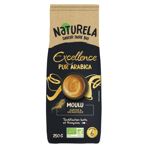 [3700112056014] NATURELA Café moulu pur arabica Intensité 6 bio 250 g