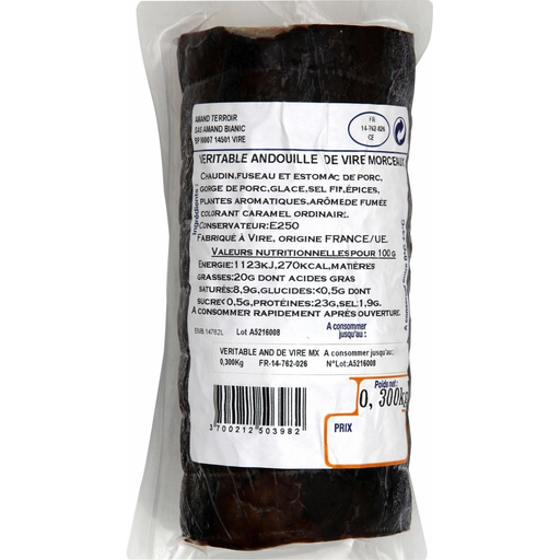 [3700212503982] AMAND TERRINE Andouille de Vire 300 g