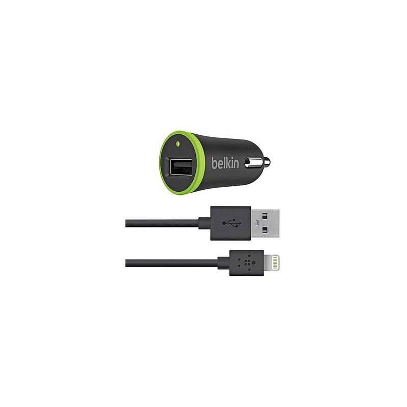 BELKIN Chargeur voiture F8J121bt04blk Lightning 1,2m