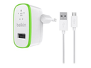 BELKIN Chargeur secteur + câble micro USB 1.2 m blanc