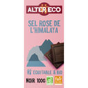 ALTER ECO Tablette de chocolat noir bio au sel rose de l'Himalaya 100 g
