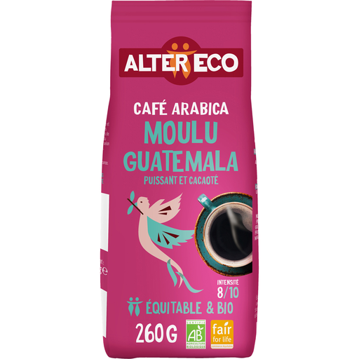 [3700214617120] ALTER ECO Café bio molido equitativo 100% Arábica de Guatemala 260 g