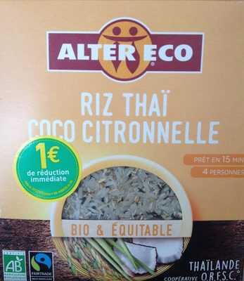 [3700214618042] ALTER ECO Arroz Thai Coco Limoncillo 250 g
