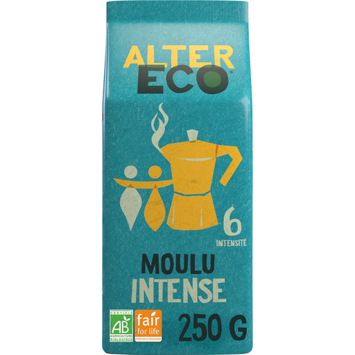 [3700214618134] ALTER ECO Café molido orgánico intenso intensidad 6 250 g