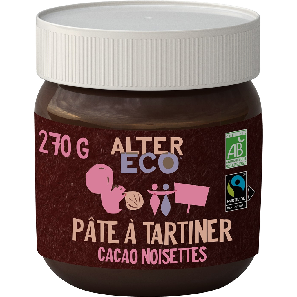 ALTER ECO Organic Cocoa and Hazelnut Spread 270 g