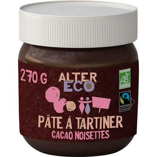 [3700214618240] ALTER ECO Pâte à tartiner bio au cacao et noisettes 270 g