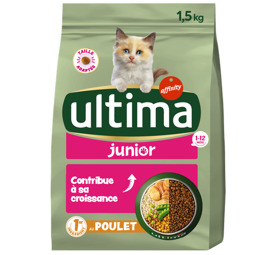[3700260208853] ULTIMA Chicken Junior Cat Kibble 1.5 kg