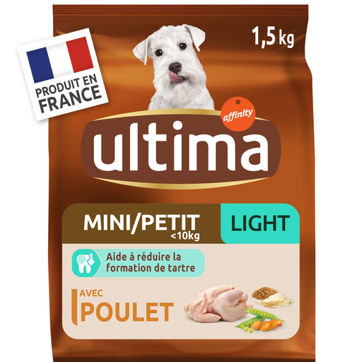 [3700260209089] ULTIMA Croquettes pour chien mini light 1,5 kg