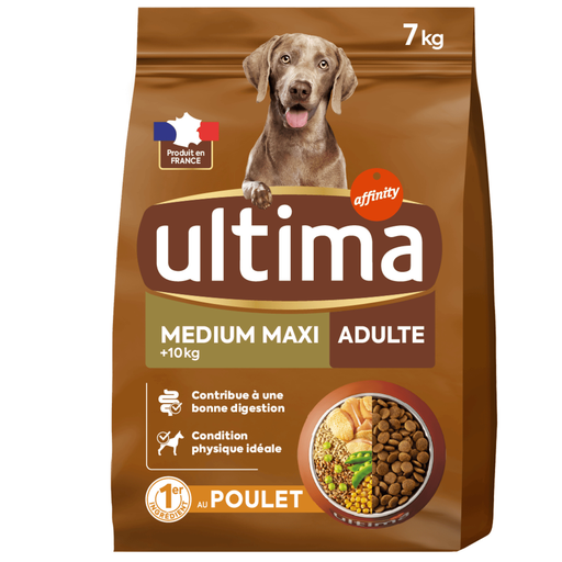 [3700260233787] ULTIMA Adult Dog Food Medium Maxi Easy Digestion Chicken 7 kg