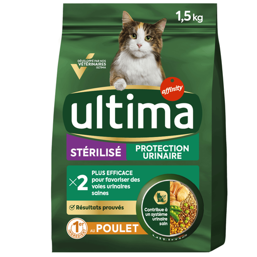[3700260260356] ULTIMA Sterilised Cat Urinary Protection Chicken Kibble 1.5 kg