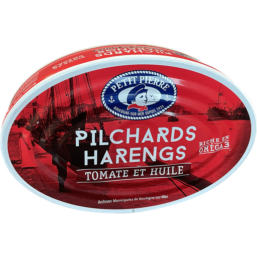 [3700260700777] PETIT PIERRE Pilchards herring in tomato and oil 367 g