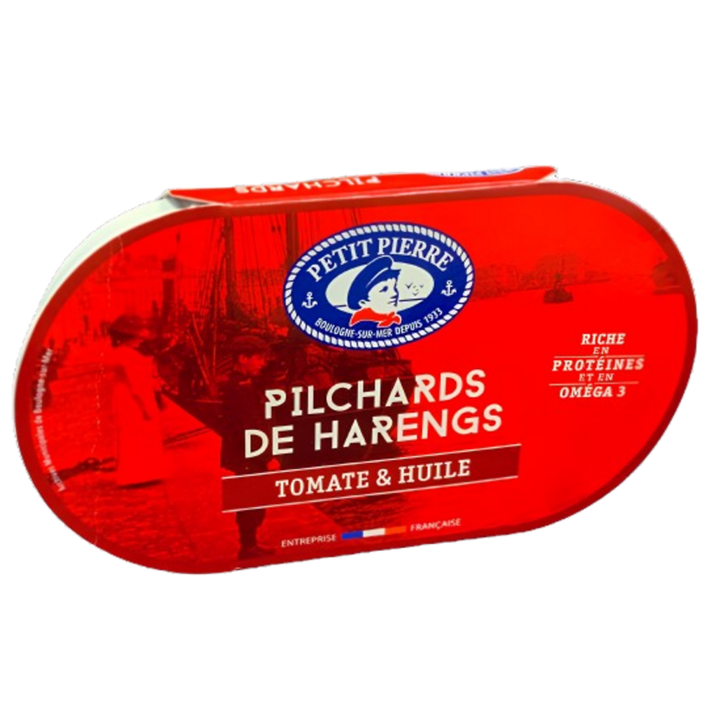 PETIT PIERRE Pilchards Arenques em Tomate e Óleo 190g