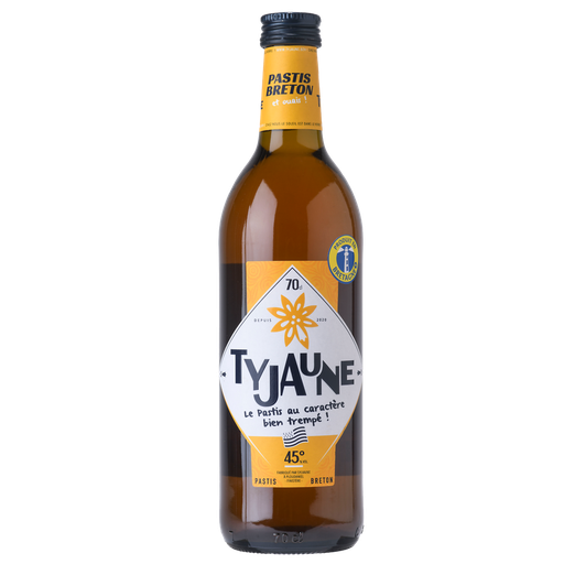 [0745125233628] TY JAUNE Espirituoso Anisado Pastis Bretón 70 cl