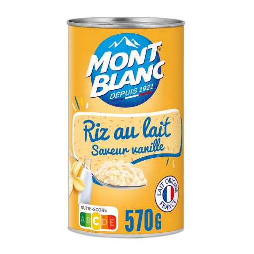 [3700279301552] MONT BLANC Arroz doce sabor baunilha 570 g