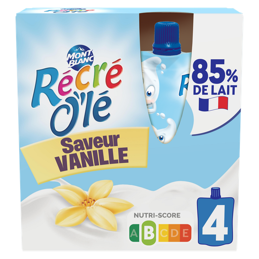 [3700279303969] MONT BLANC Récré O'lé Dairy Snack Vanilla 4x85g