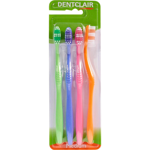 [3700376700319] Dentclair Medium Toothbrush pack of 4