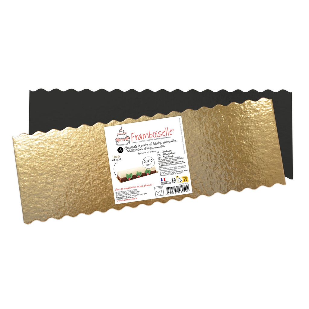FRAMBOISELLE Soporte para pastel rectangular x4