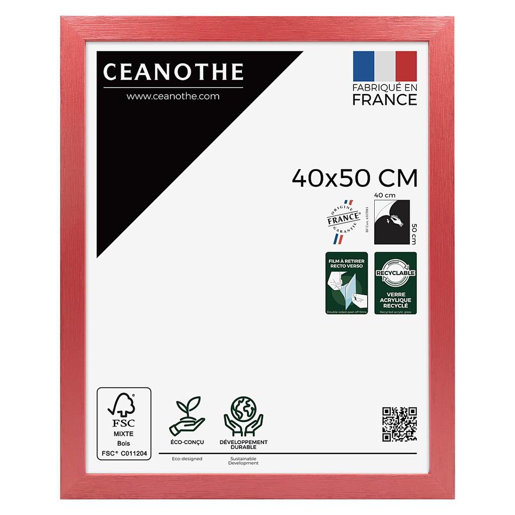 CEANOTHE Cadre 40x50 tutti frutti cerise