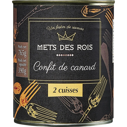 [3700468421191] METS DES ROIS Duck Confit 2 Legs 390 g