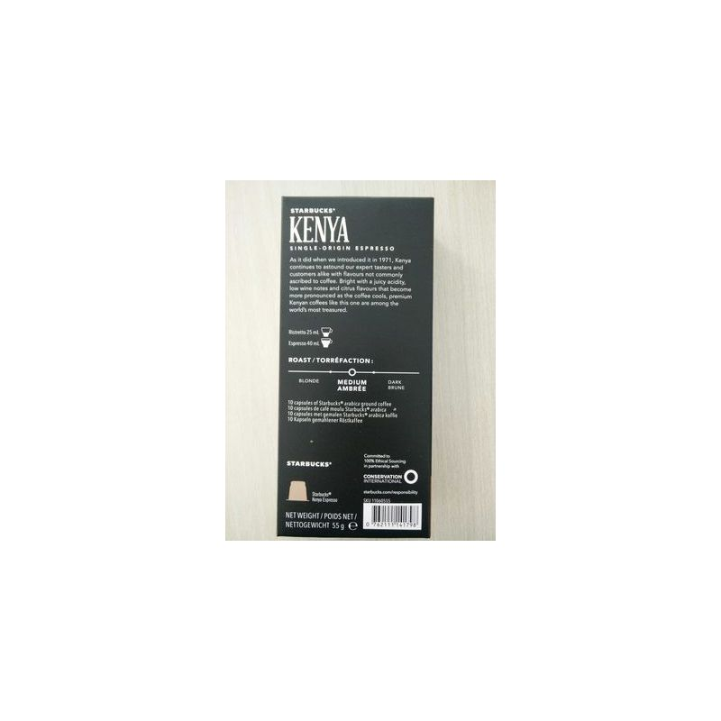 STARBUCKS Cápsulas Espresso Kenya 55 g