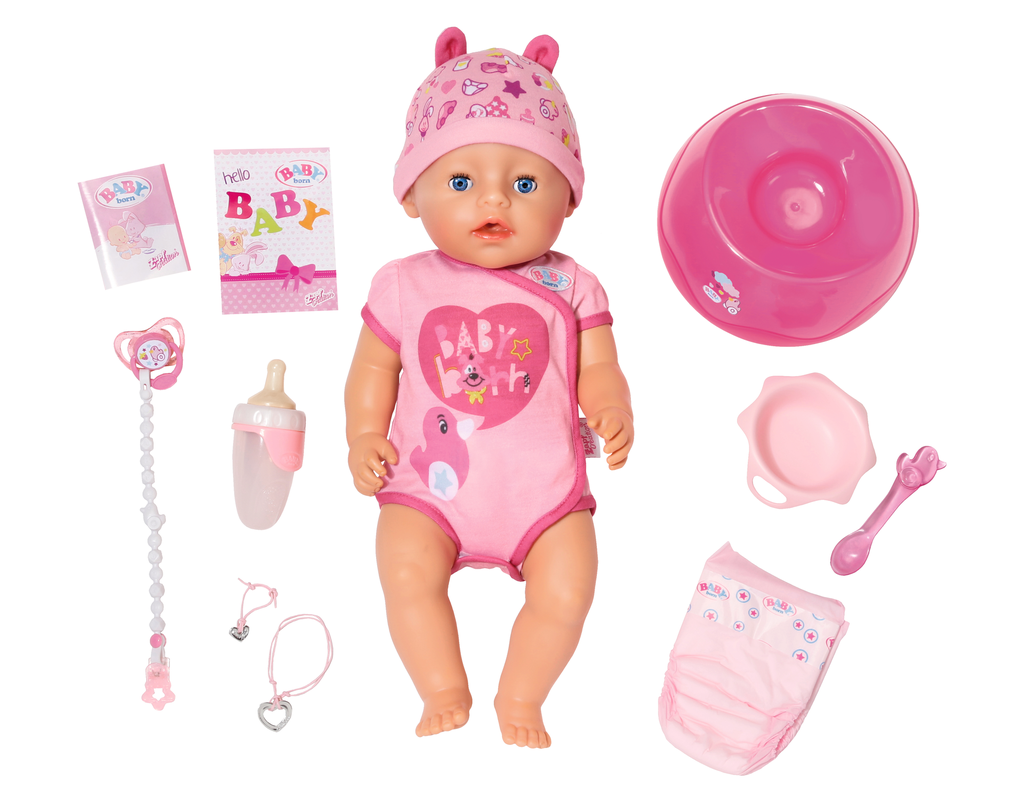 SPLASH TOYS Baby born poupon interactif rose