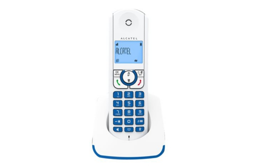 [3700601414295] ALCATEL Téléphone DECT F330-S Identification de l'appelant Bleu, Blanc