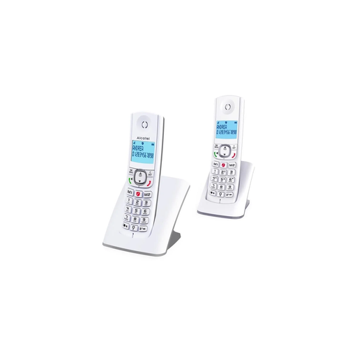 [3700601417036] ALCATEL Cordless Phone F530 Duo 2 Handsets White/Grey