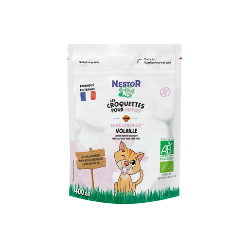 [3700654000049] NESTOR BIO Junior Cat Food Grain-Free Organic Poultry 400 g