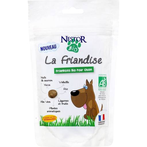 [3700654000148] NESTOR BIO Friandises Pour Chien Adulte Bio Volailles Riz Légumes Fruits 150 g