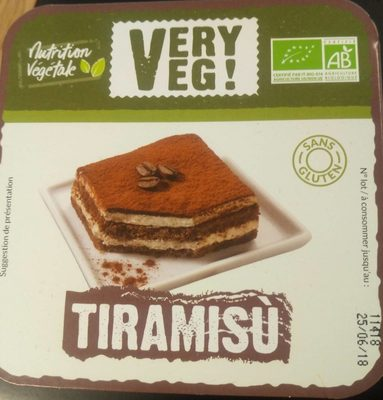 [3700656403657] VERY VEG Tiramisu Bioveg Plant-Based Dessert 110 g