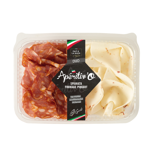 [3700656404142] CORTE DEL GUSTO Duo platter Spianata and spicy cheese 90 g