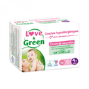 LOVE & GREEN Couches bébé hypoallergéniques taille 4+ 42 couches