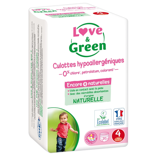 [3700668700171] LOVE & GREEN Hypoallergenic Training Pants Size 4 (8-15 kg) - 20 units