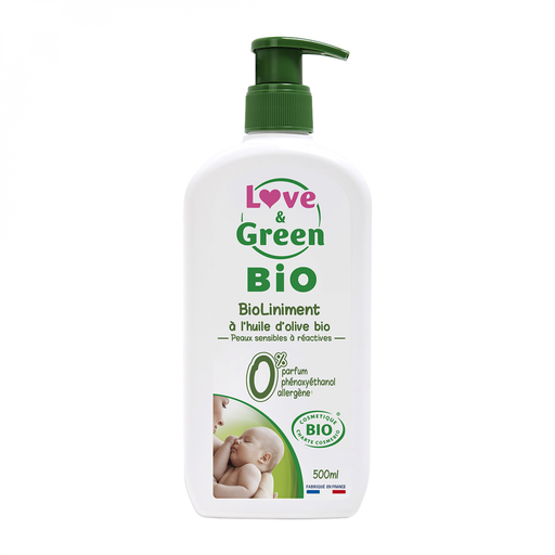 [3700668701093] LOVE & GREEN Bioliniment à l'huile d'olive Bio 500 ml