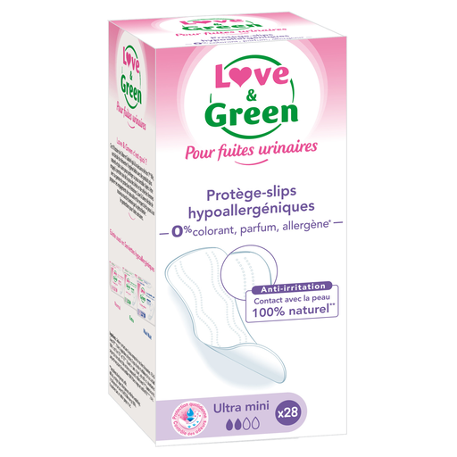 [3700668701178] LOVE & GREEN Ultra Mini Incontinence Pads 28 units