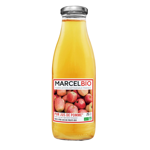 [3700749300108] MARCEL BIO 100% Sumo de maçã puro Bio 75 cl