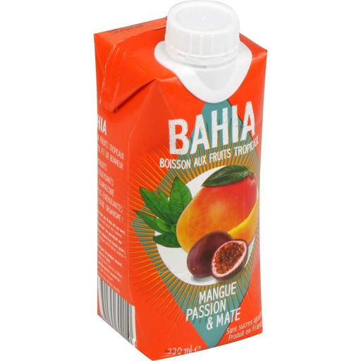 [3700749302010] BAHIA Boisson mangue, passion & maté sans sucres ajoutés 33 cl