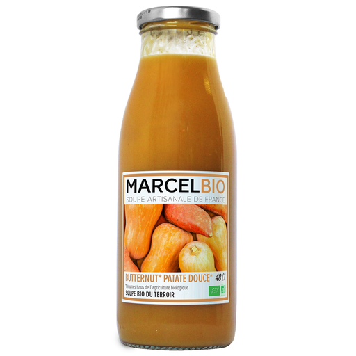 [3700749302157] MARCEL BIO Butternut/sweet potato vegetable soup 48 cl