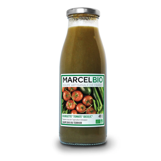 [3700749303307] MARCEL BIO Organic Zucchini Tomato Basil Soup 48 cl