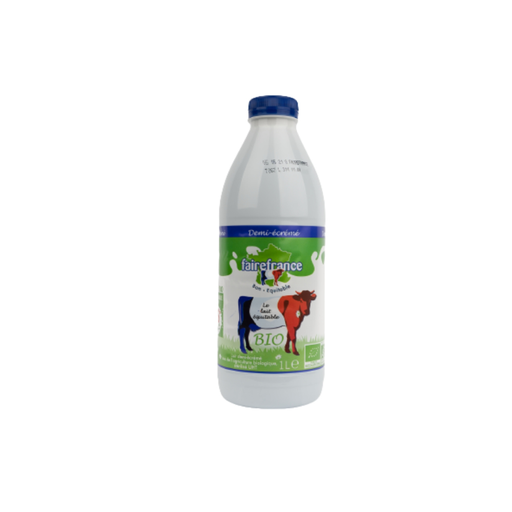 [3700819800149] FAIRE FRANCE Lait Demi-Écrémé Stérilisé UHT Bio 1 L