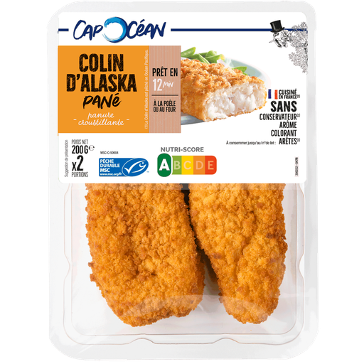 [3700966554445] CAP OCEAN Alaska Pollock Breaded Fish 200 g